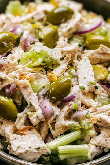 High Protein Pepperoncini Chicken Salad
