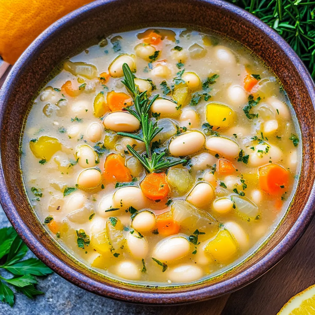 White Bean and Rosemary Soup