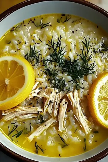 Greek Lemon Rice Soup