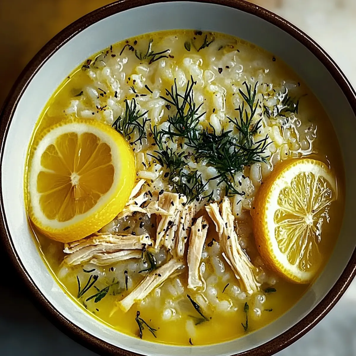 Greek Lemon Rice Soup