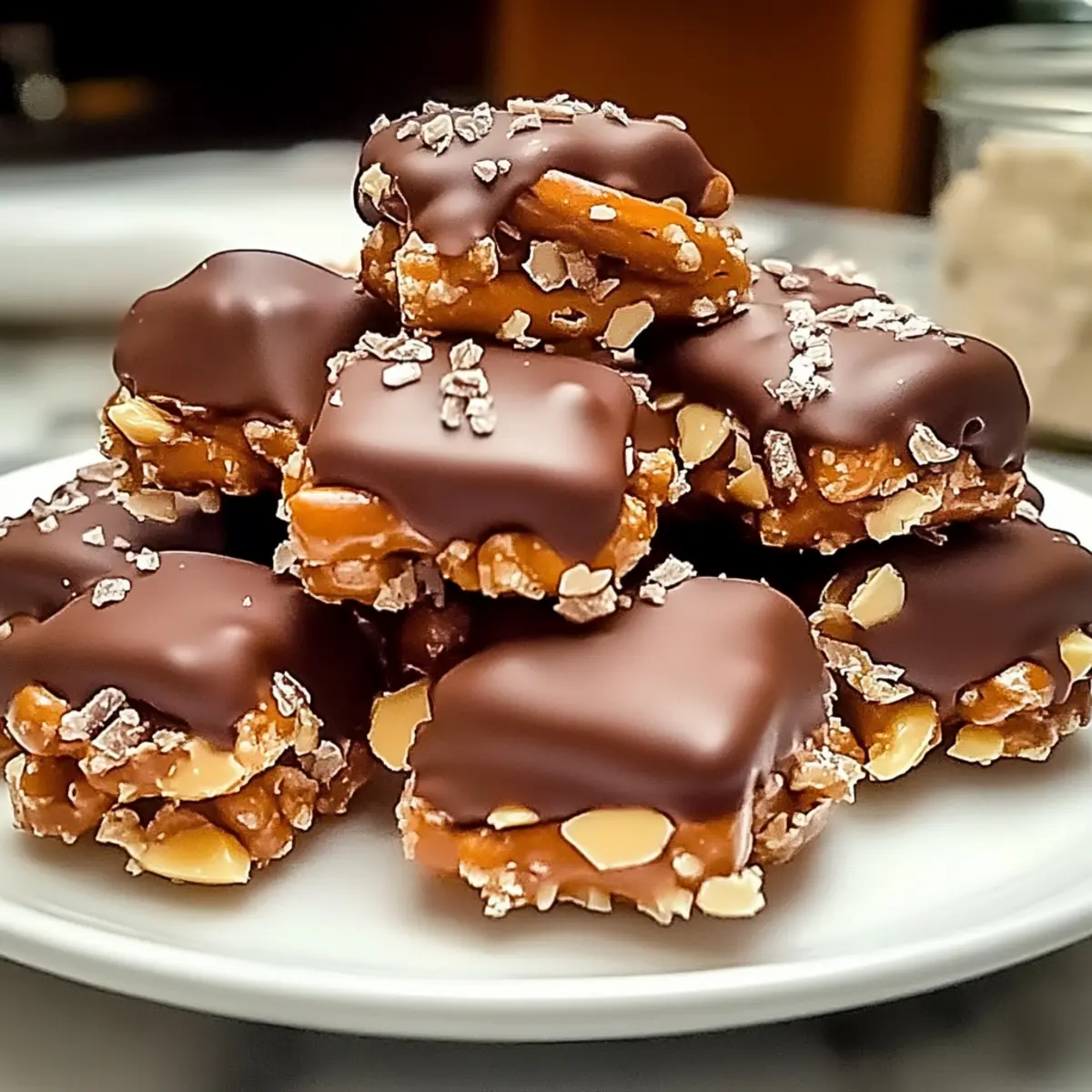 Peanut Butter Pretzel Clusters