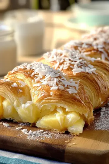 Hawaiian Pineapple Coconut Crescent Braid