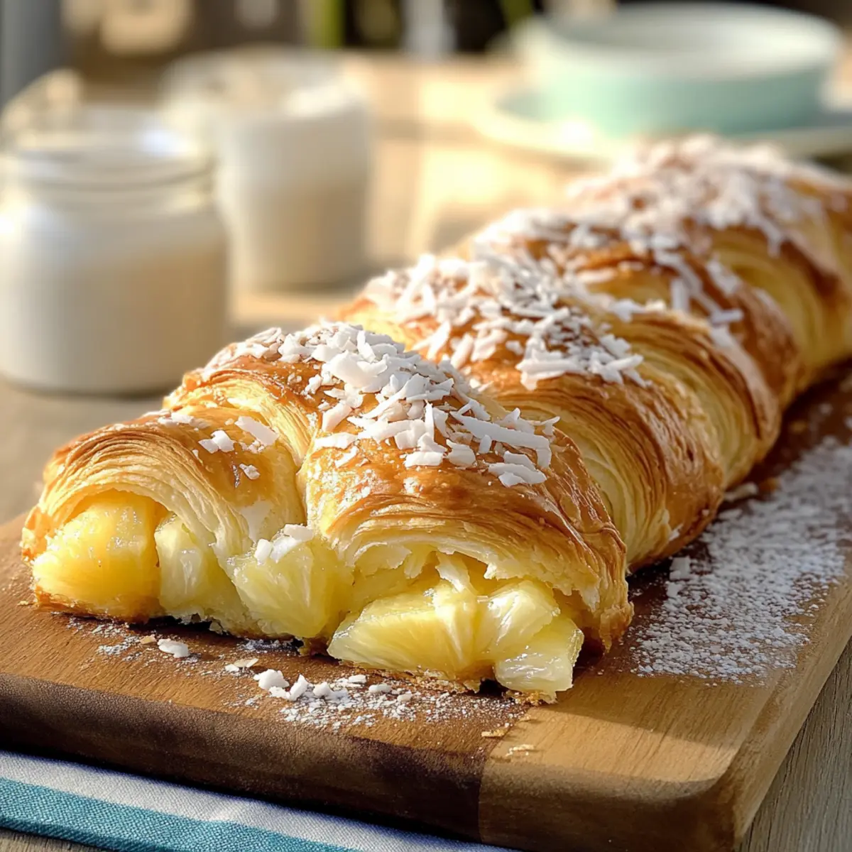 Hawaiian Pineapple Coconut Crescent Braid