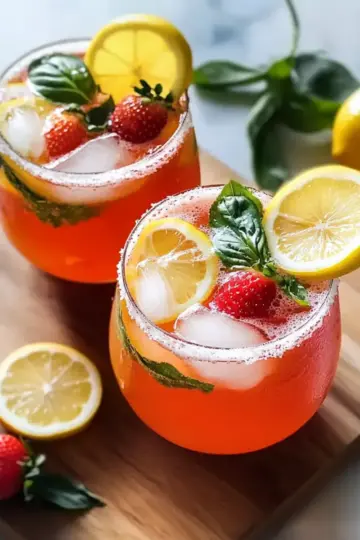Strawberry Basil Lemonade