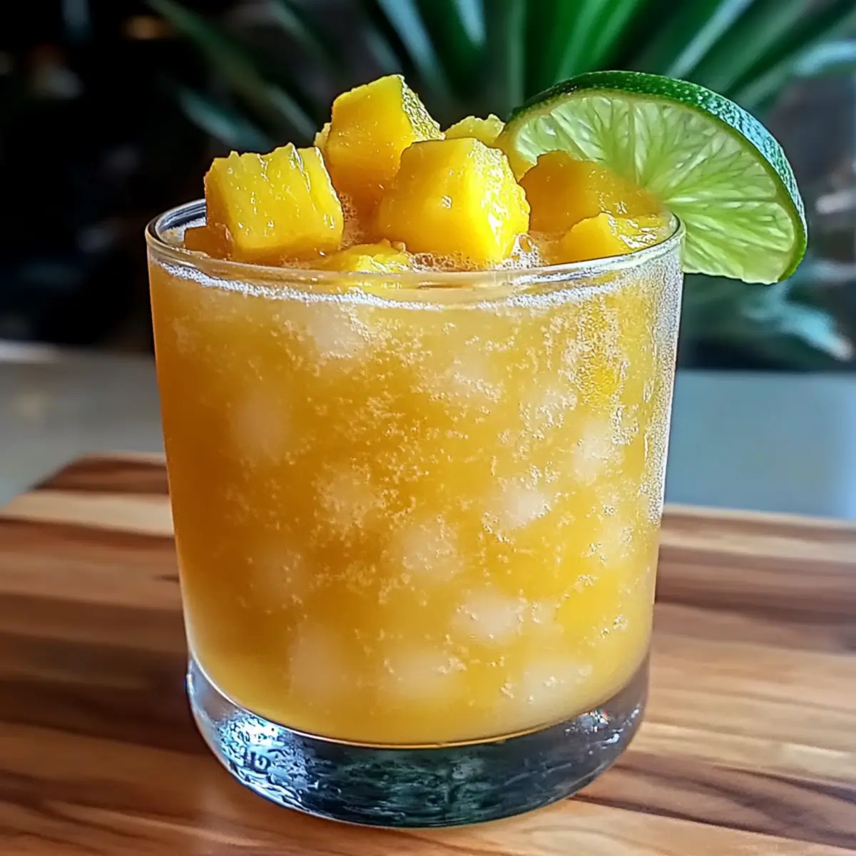 Fresh Coconut Water Mango Pineapple Refresher