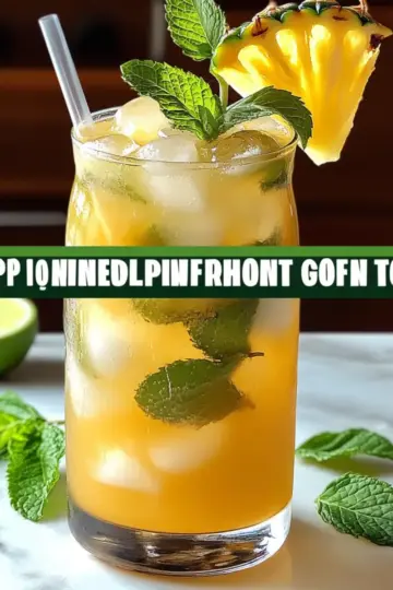 Iced Pineapple Mint Green Tea