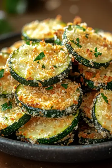 Crispy Parmesan Zucchini Bites