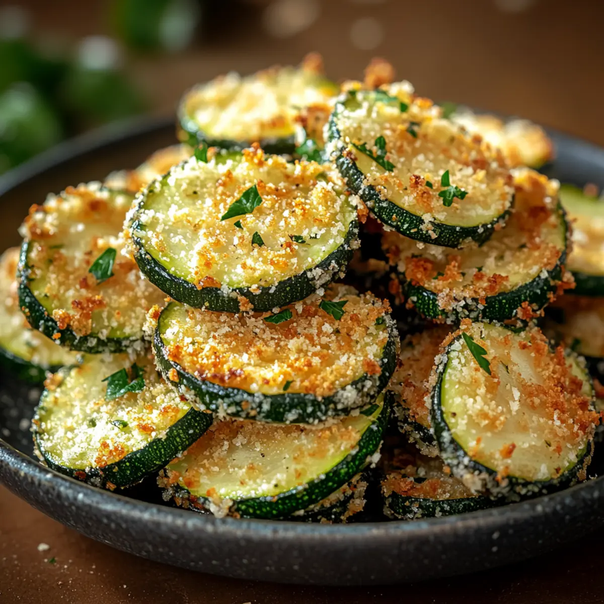 Crispy Parmesan Zucchini Bites