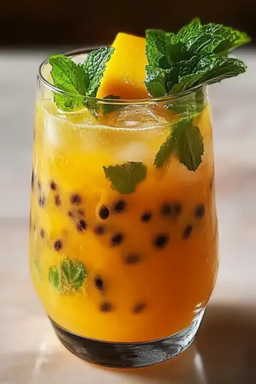 Mango Passionfruit Refresher Drink