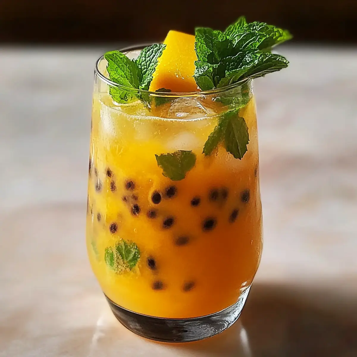 Mango Passionfruit Refresher Drink