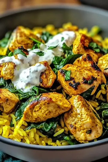 Turmeric Chicken & Rice Bowl