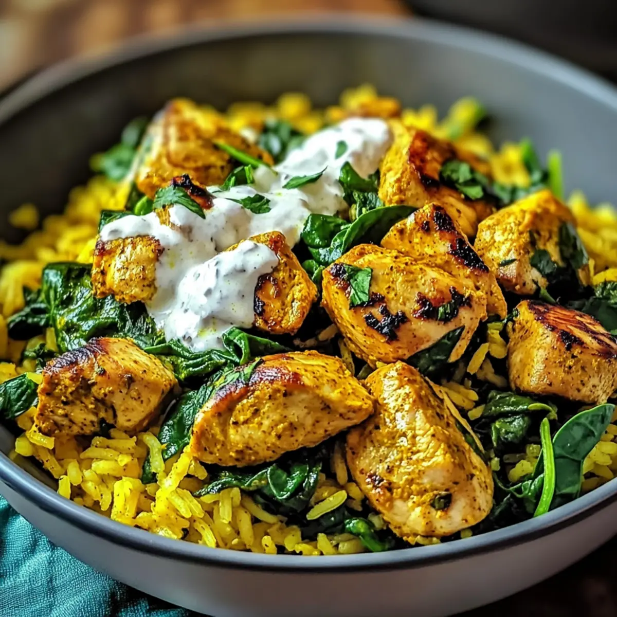 Turmeric Chicken & Rice Bowl