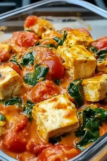 Creamy Vegan Tuscan Tofu