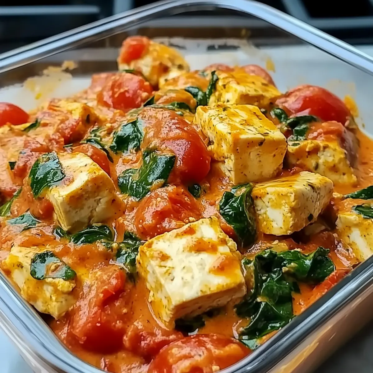 Creamy Vegan Tuscan Tofu