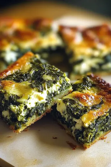 Creamy-Cheesy Spinach Squares