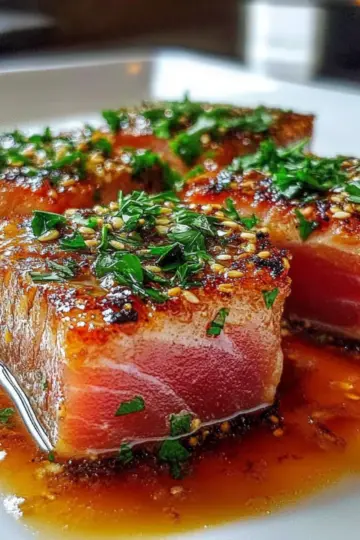 Garlic Butter Ahi Tuna