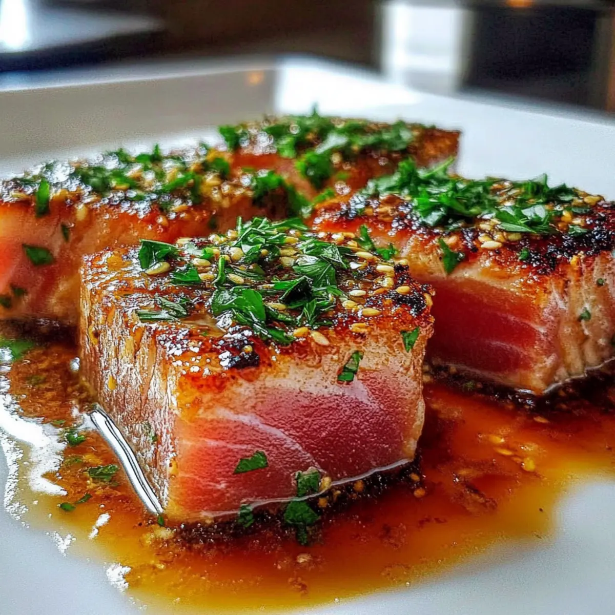 Garlic Butter Ahi Tuna