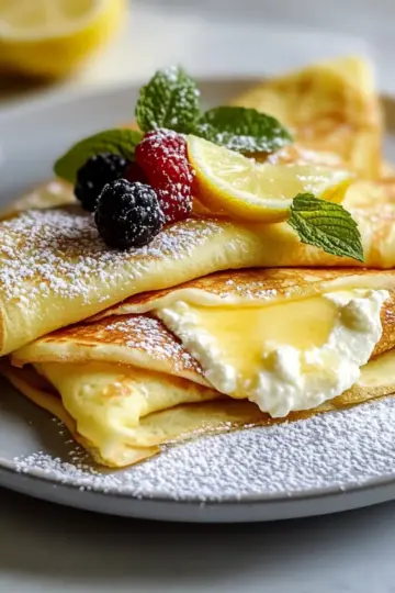 Lemon Ricotta Crepes