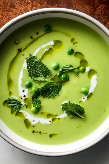 Creamy Pea & Mint Soup