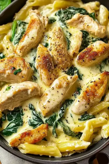 Chicken Spinach Pasta