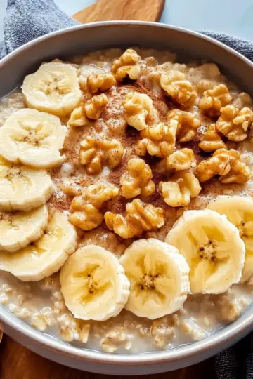 Banana Bread Oatmeal Bowl