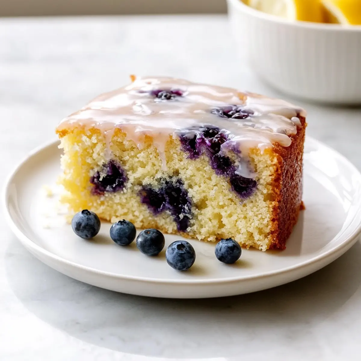 Lemon Blueberry Yogurt Cake