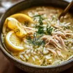 Mediterranean Lemon Chicken Soup
