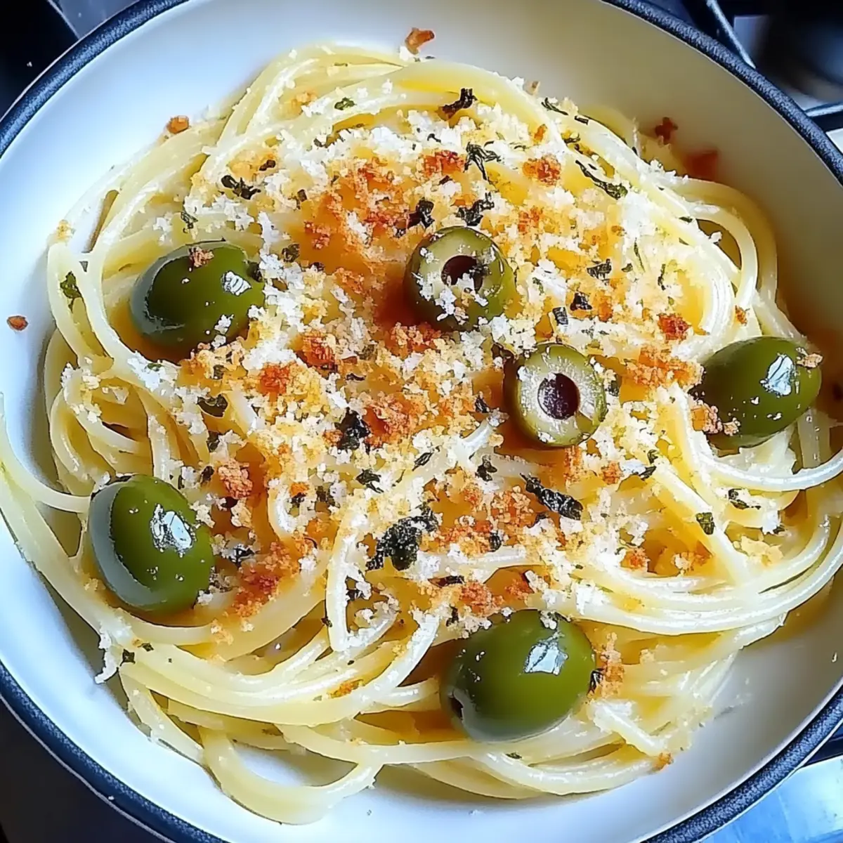 Zesty Green Olive Capellini