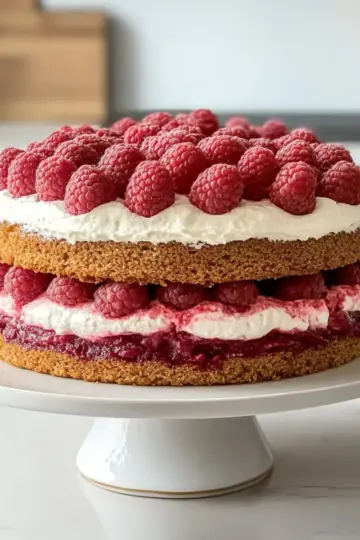 Guilt-Free Raspberry Cake