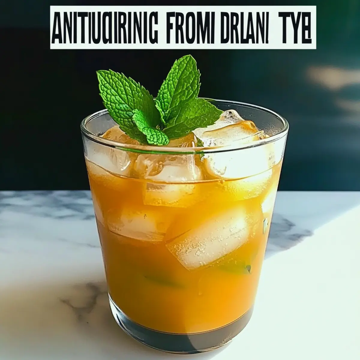 Iced Turmeric Green Tea