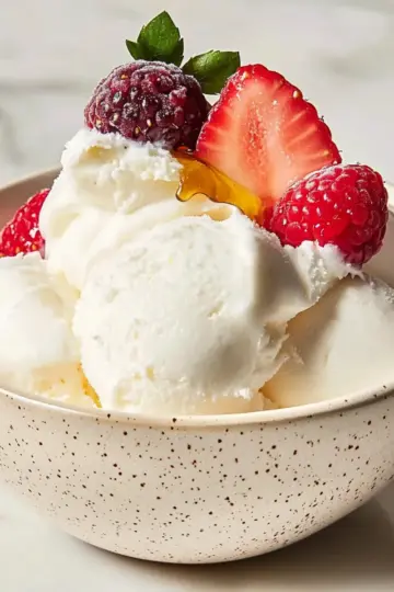 Creamy Vanilla Frozen Yogurt
