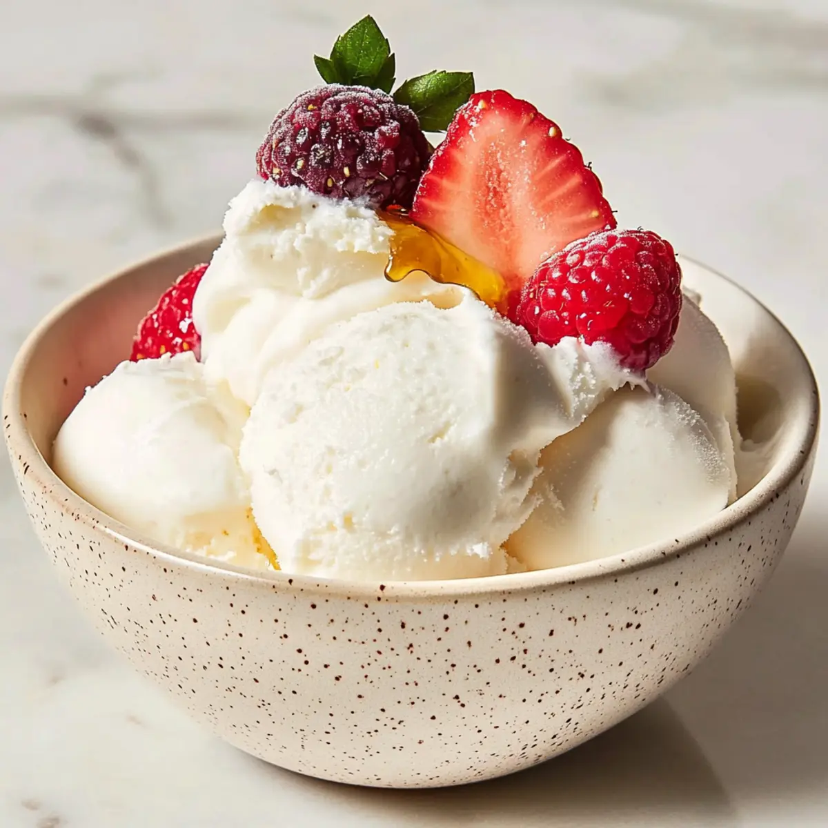 Creamy Vanilla Frozen Yogurt