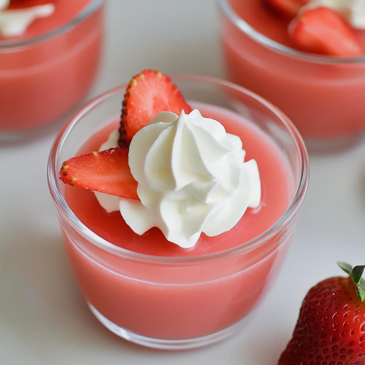 Strawberry Greek Yogurt Jello
