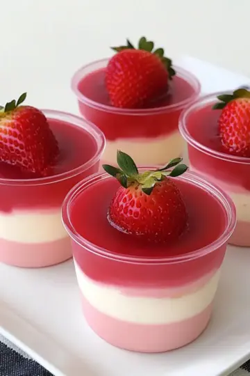 Strawberry Mousse Cups