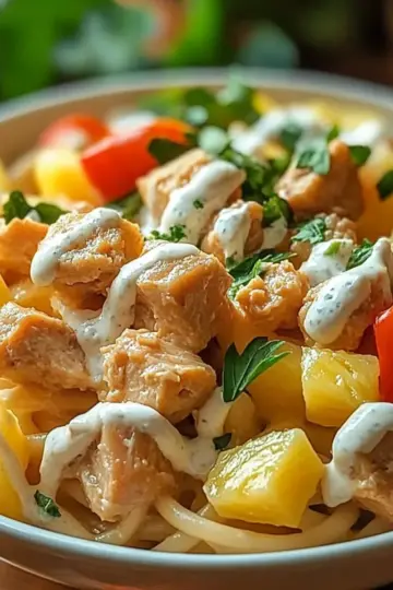 Tuna Pasta Salad with Cottage Cheese