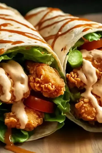 Spicy Crispy Chicken Wraps