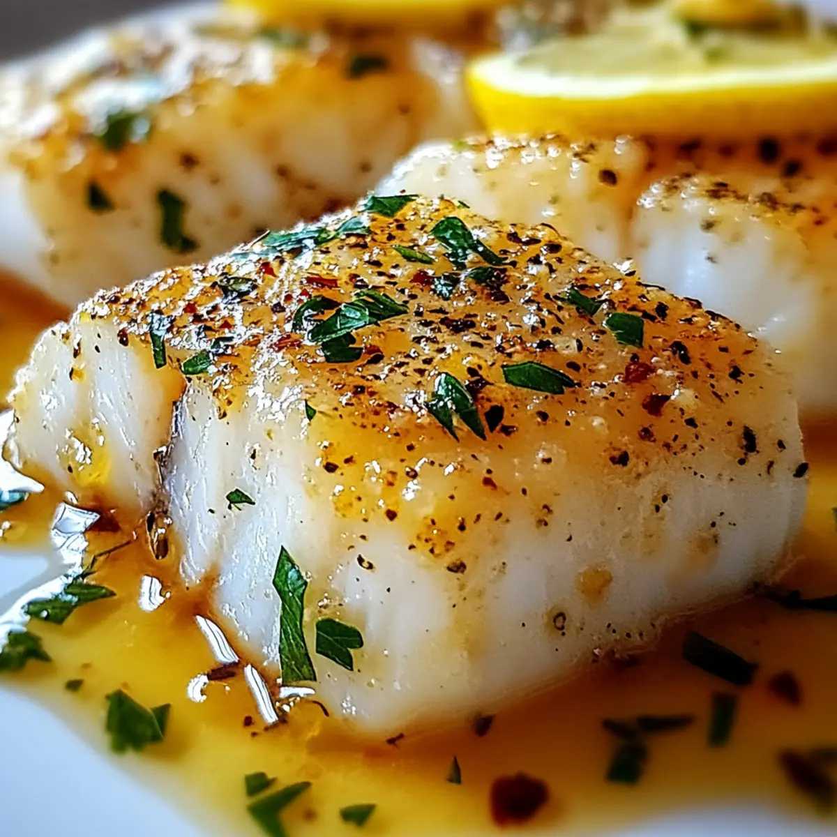 Lemon Garlic Butter Cod