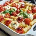 Roasted Tomato Burrata Pasta Bake