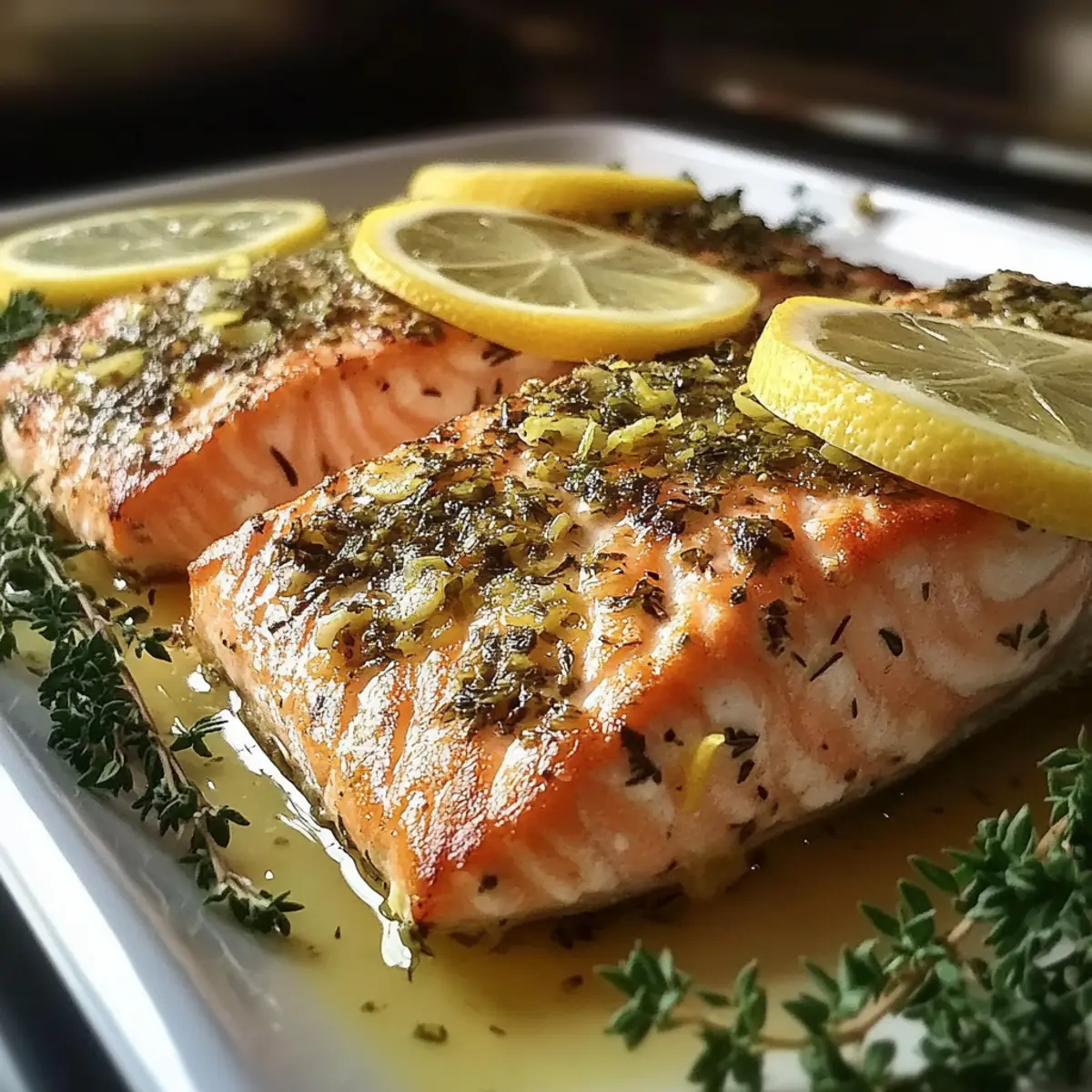 Baked Lemon Herb Salmon