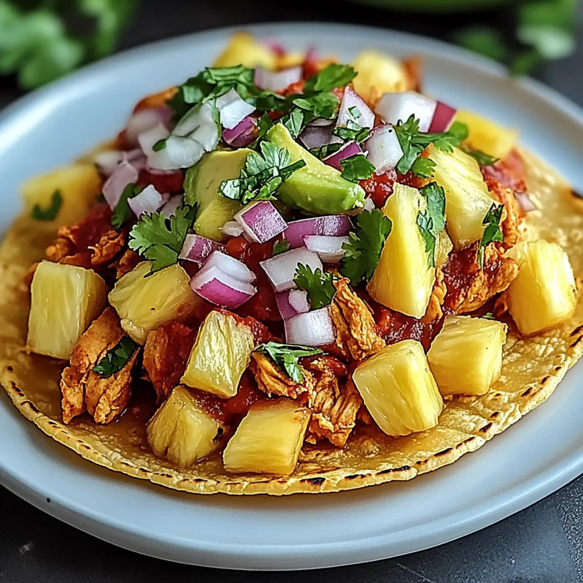 Pineapple Chicken Tacos