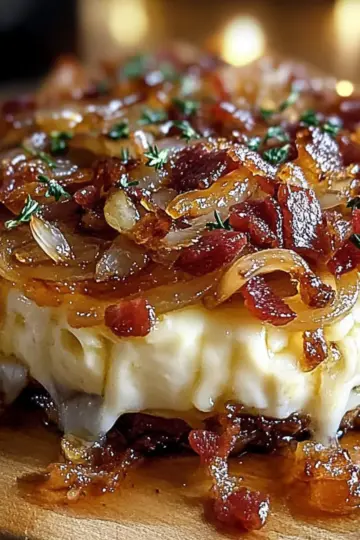 Baked Brie with Caramelized Onions
