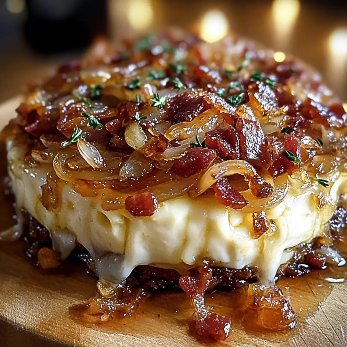 Baked Brie with Caramelized Onions