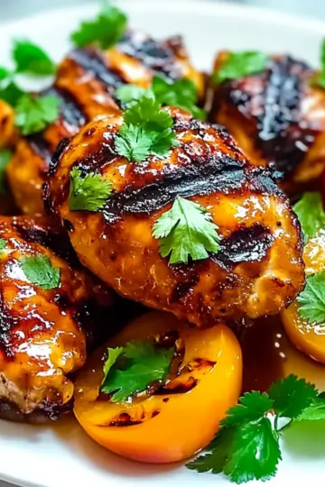 Grilled Chili Peach Chicken