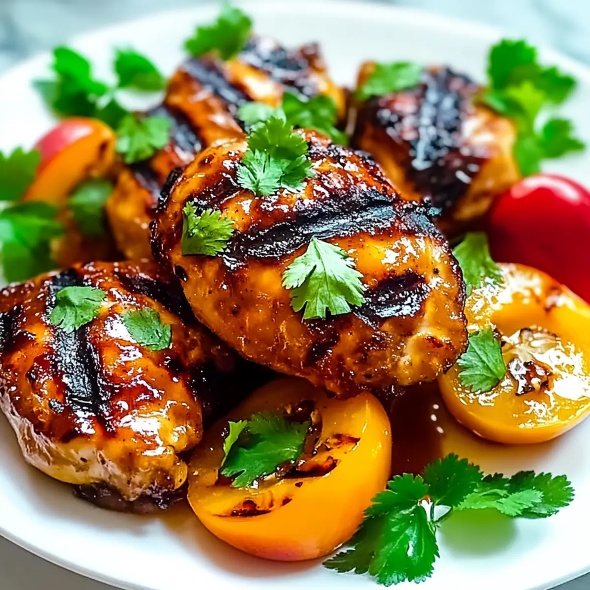 Grilled Chili Peach Chicken