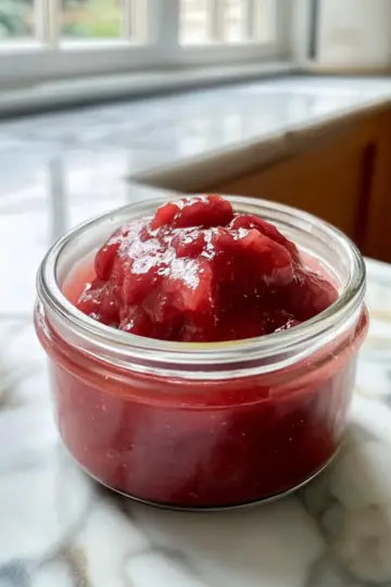 Zesty Rhubarb Sauce for Ice Cream