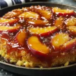 Peach Upside-Down Skillet Cake