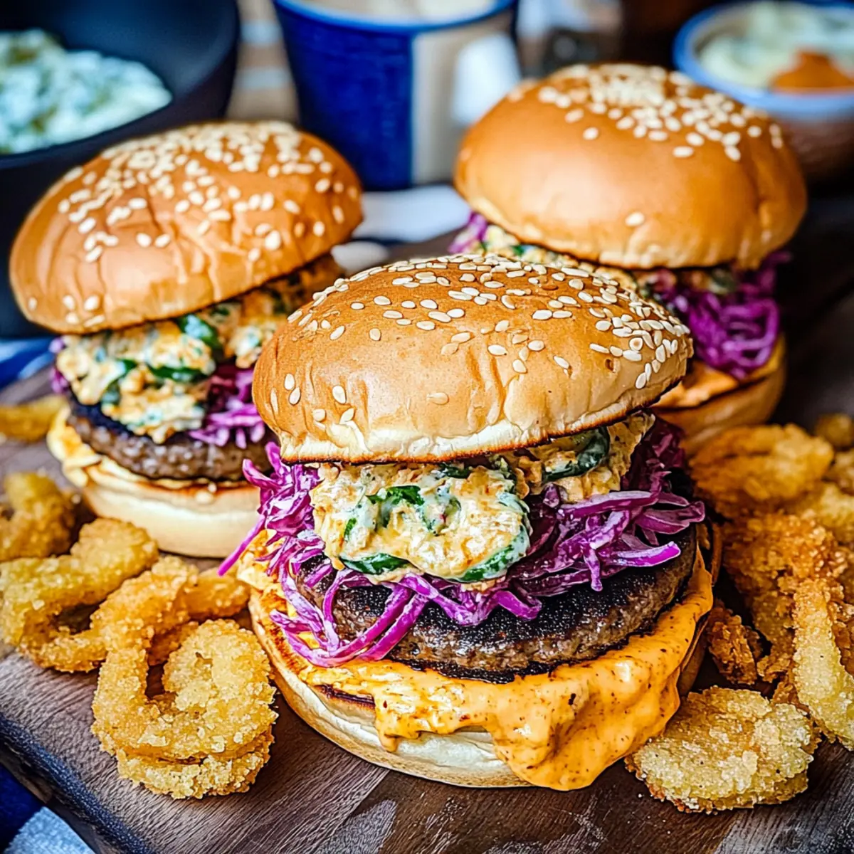 The BEST Pimento Cheeseburgers
