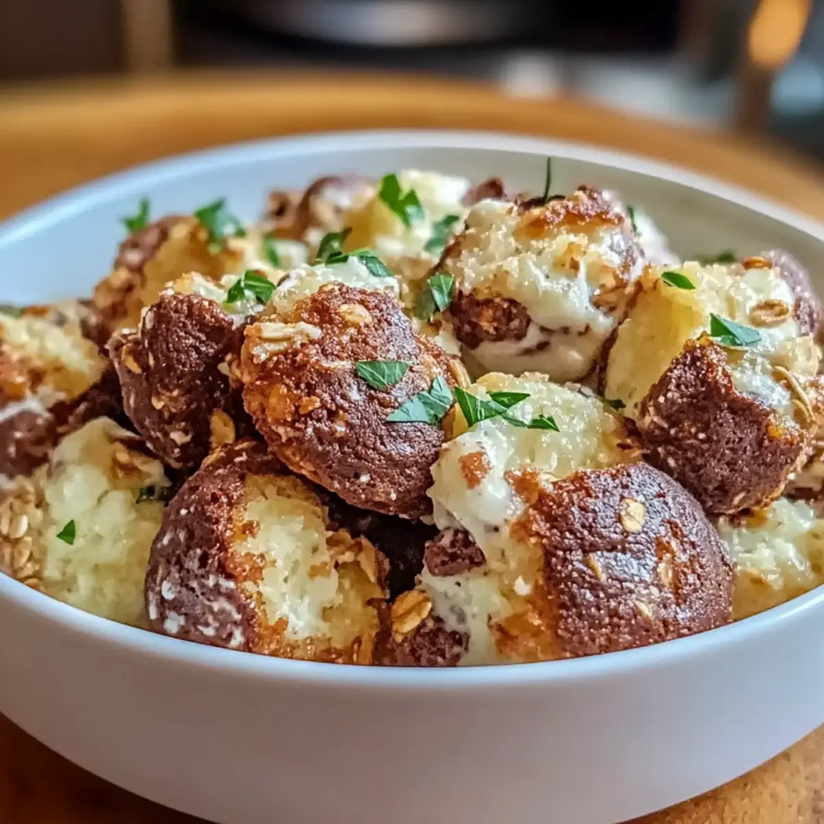 Crispy Smashed Potato Salad