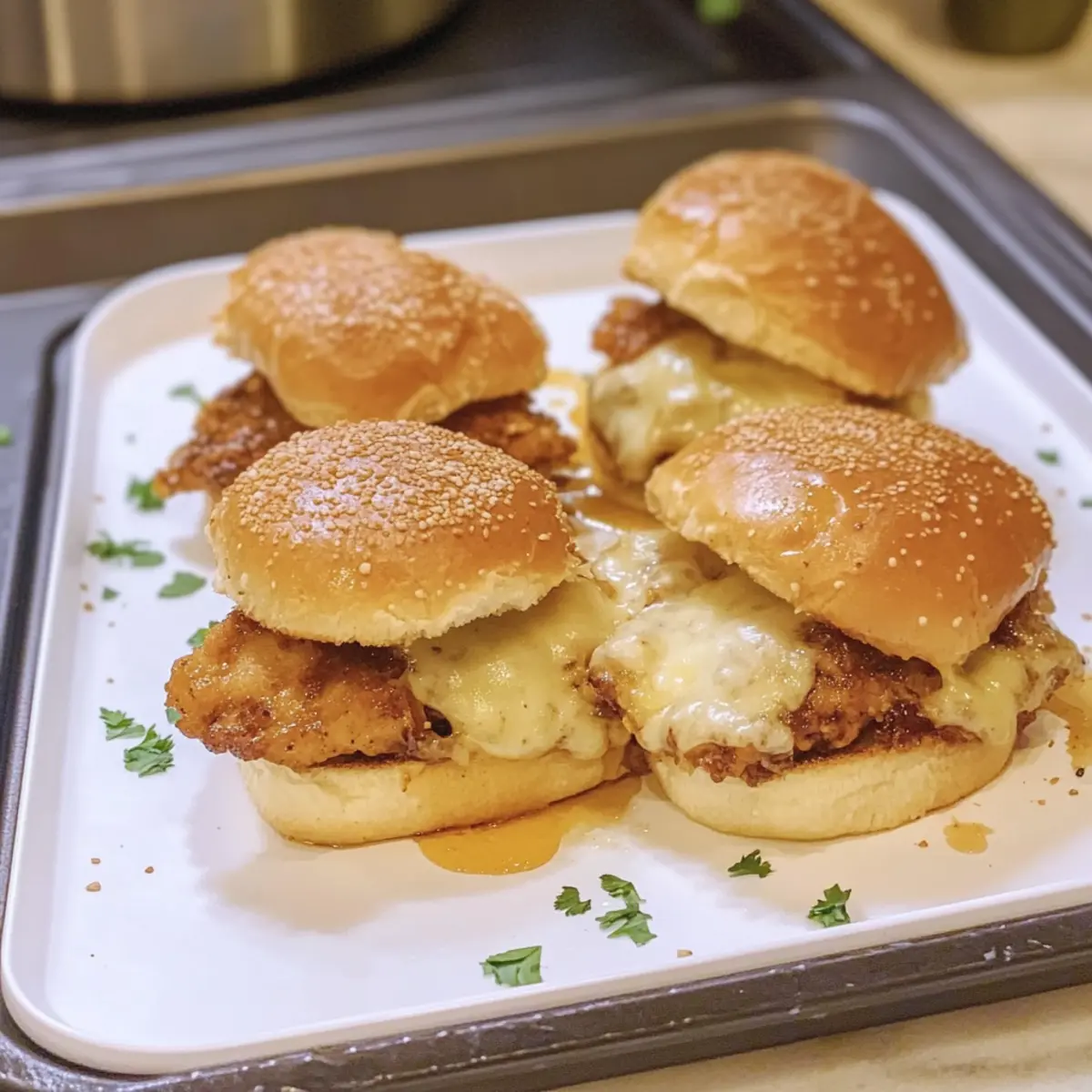 Hot Honey Chicken Sliders