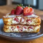 Strawberry Cream Cheese Stuffed French Toast